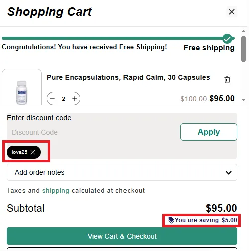 Hilifevitamins 25% off offer